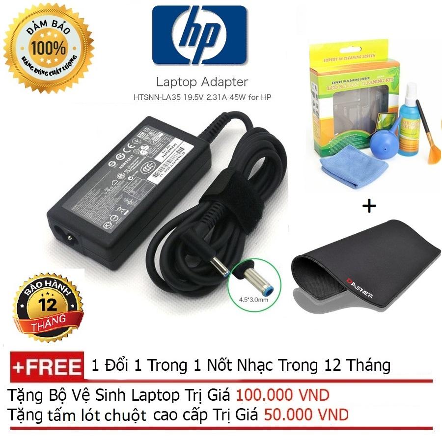 SẠC LAPTOP HP ENVY 19.5V-2.31A CHÂN KIM NHỎ HÀNG ZIN CAO CẤP * BẢO HÀNH 12 THÁNG, 1 ĐỔI MỚI !!!