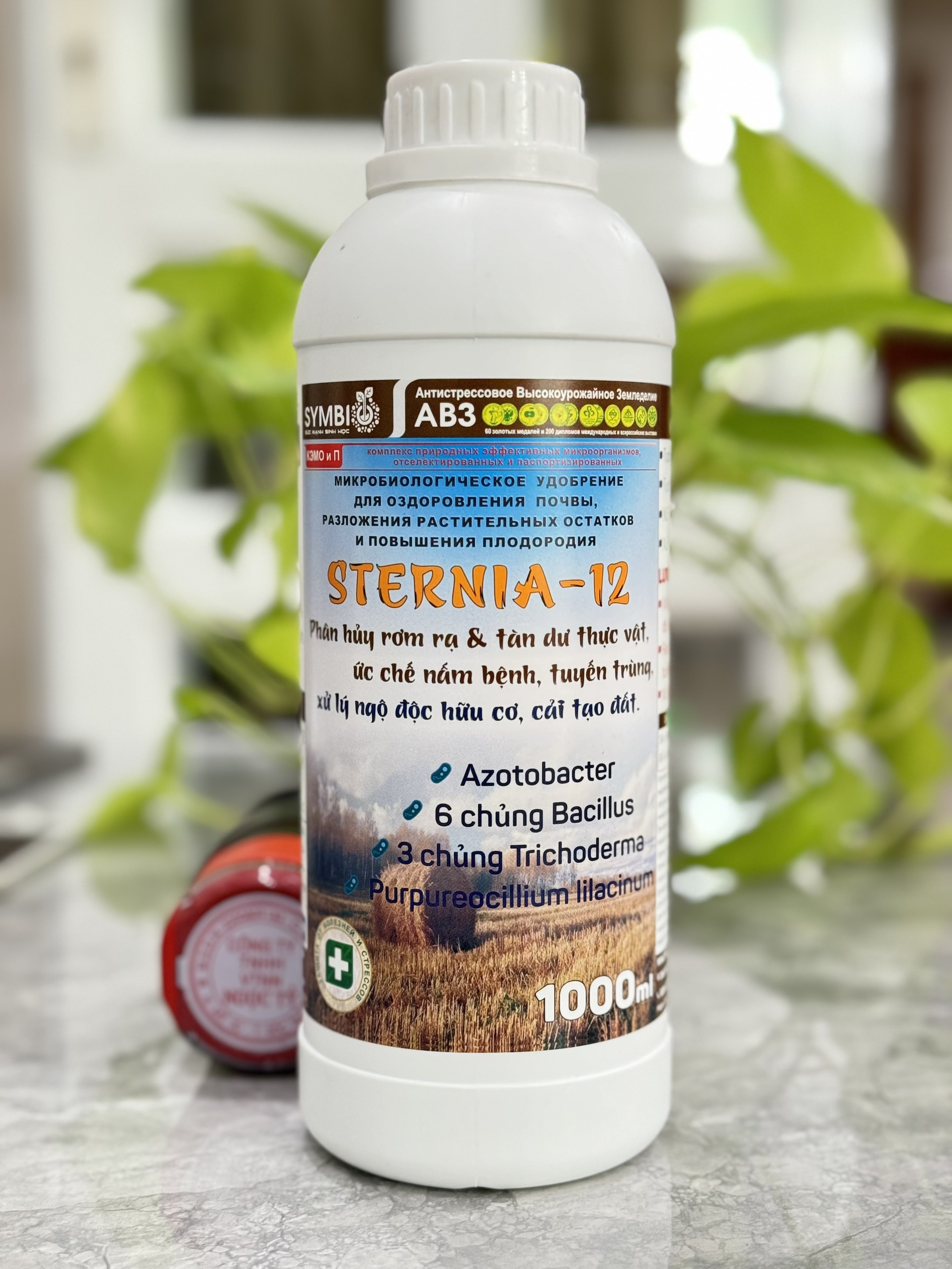 Sternia-12 phân hủy rơm rạ của symbio