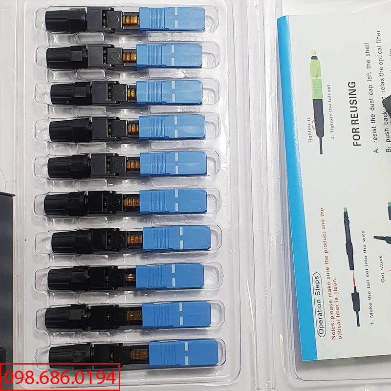 10 Đầu Nối Nhanh Fast Connector SC/UPC có bảo hành