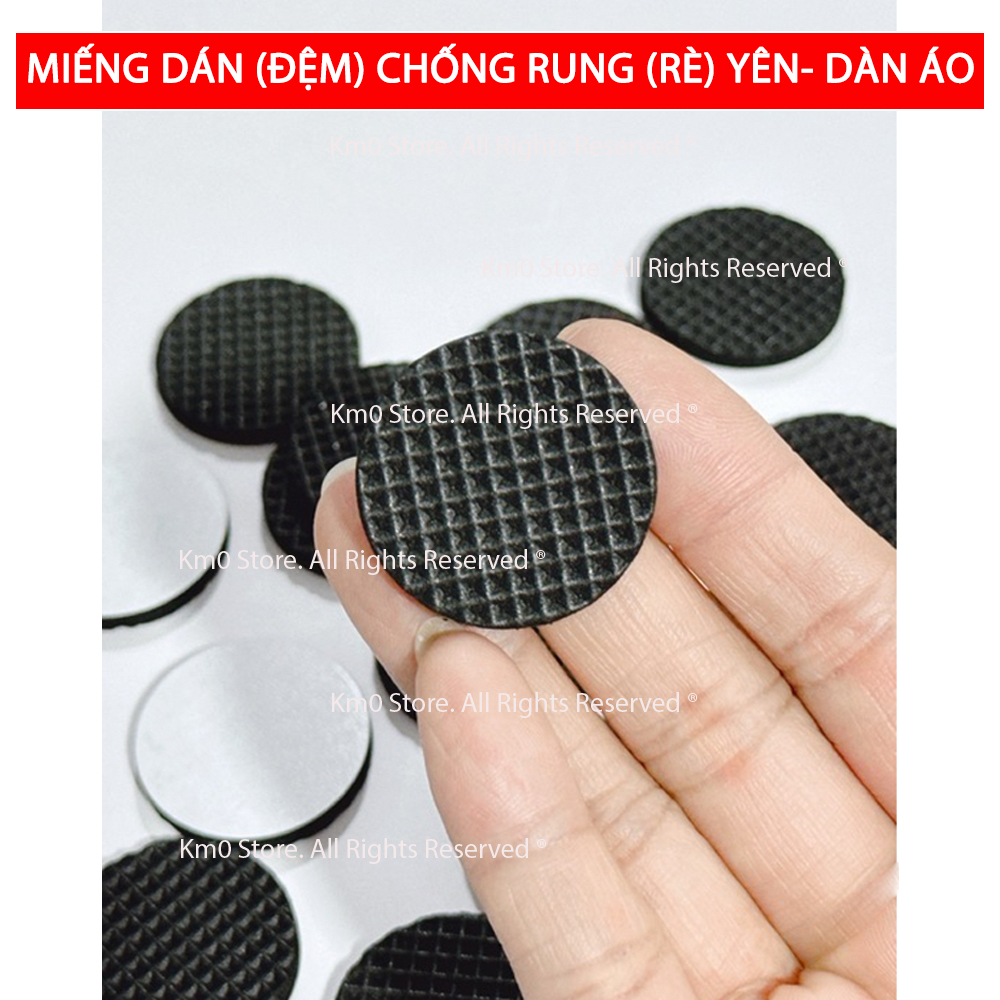  Set 02 Miếng Dán  Đệm  Chống Rung  Rè  Yên Dàn Áo Xe Máy D4091 
