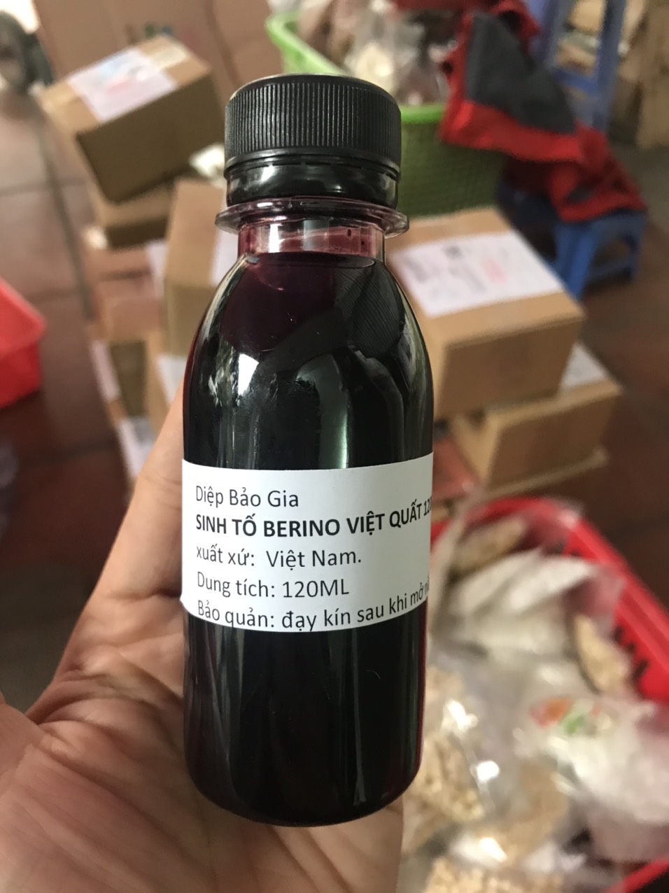 Sinh tố việt quất Berino 120ml