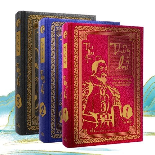 Sách - thủy hử trọn bộ 3 tập bìa da