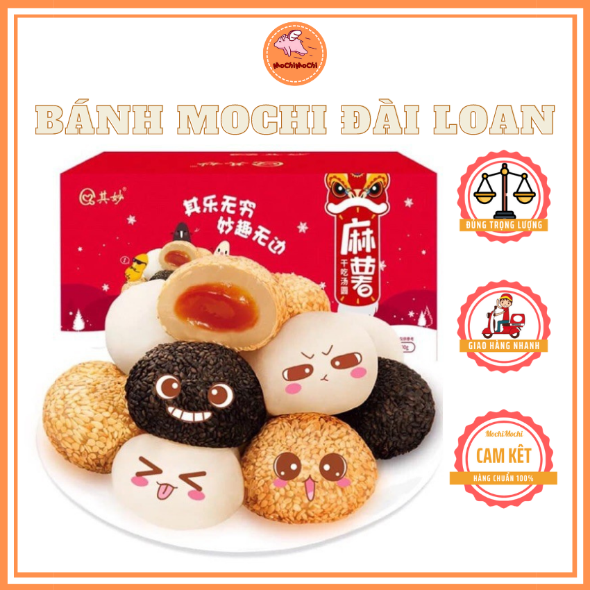 Bánh mochi đài loan thùng 2kg mix 4 vị date mới