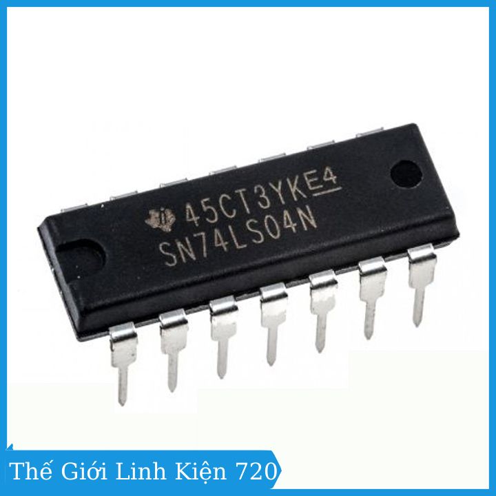 Combo 2 ic 74ls04 hex inverter dip14