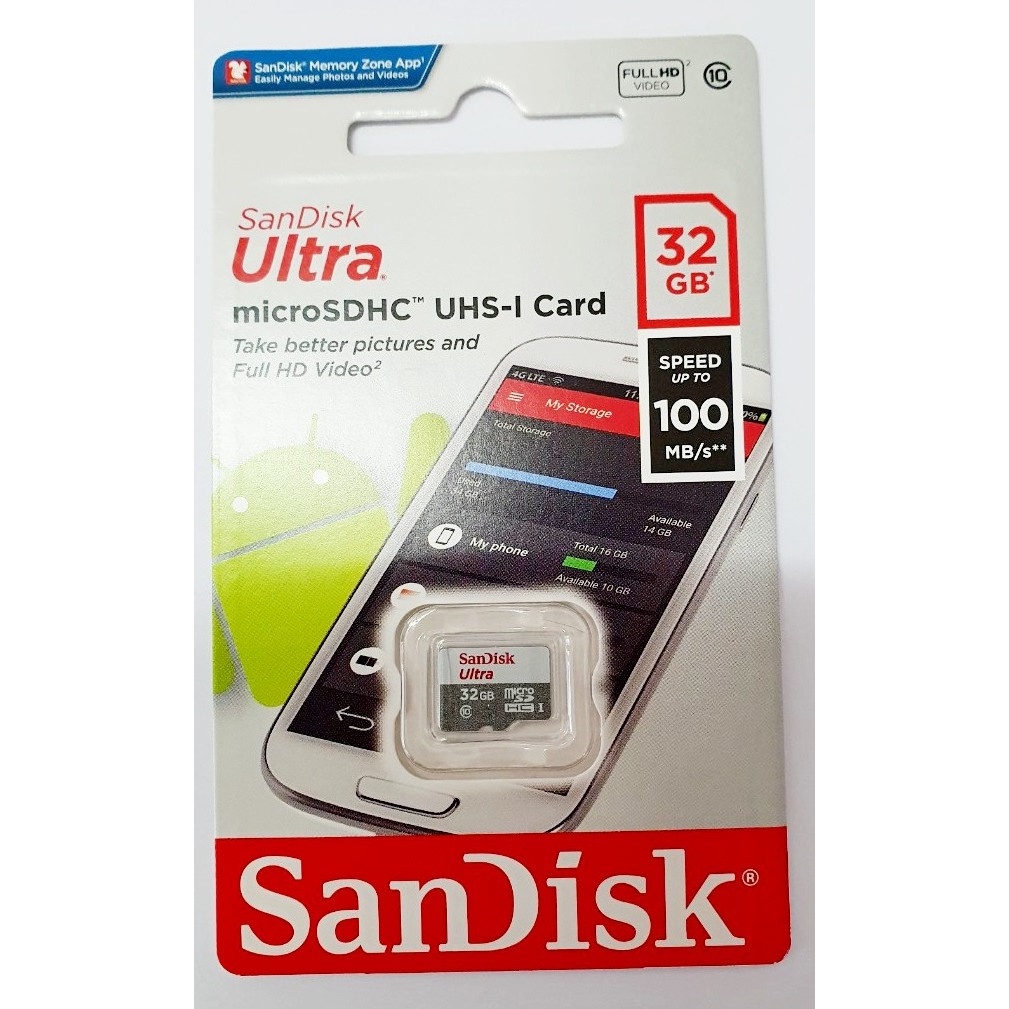 Thẻ nhớ sandisk ultra microsdxc uhs-i 32gb chính hãng