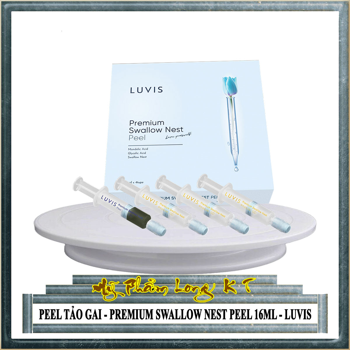 [LUVIS - THAY ĐỔI BÀ LÃO]PEEL TẢO GAI PREMIUM SWALLOW NEST PEEL 16ML - TRỊ MỤN THÂM NÁM - MỸ PHẨM LUVIS