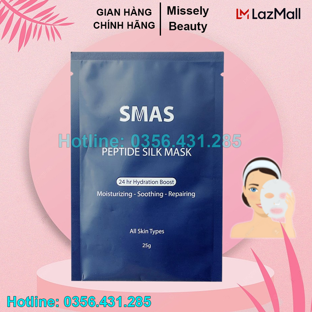 Mặt nạ smas peptide silk mask cấp ẩm, phục hồi da