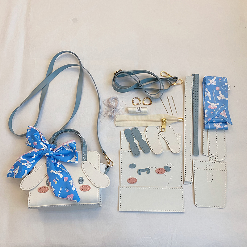 Túi handmade tự đan, túi tự làm da10 da pu zone store47