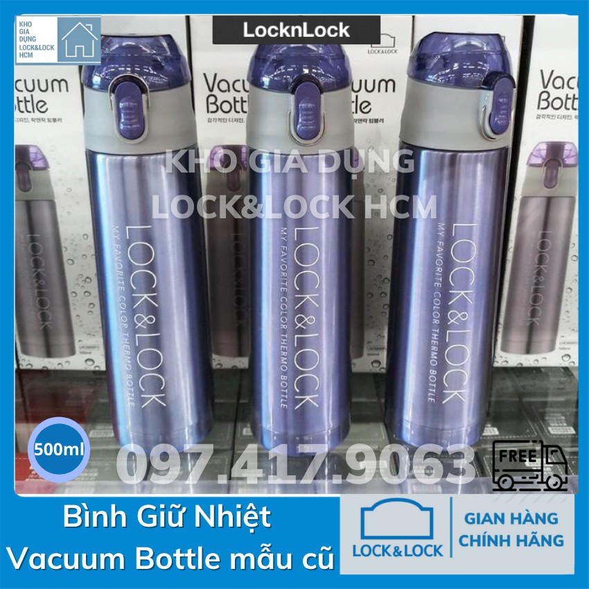 Bình giữ nhiệt lock&lock ?? vaccum bottle lhc6800fu ?? màu sapphire gold