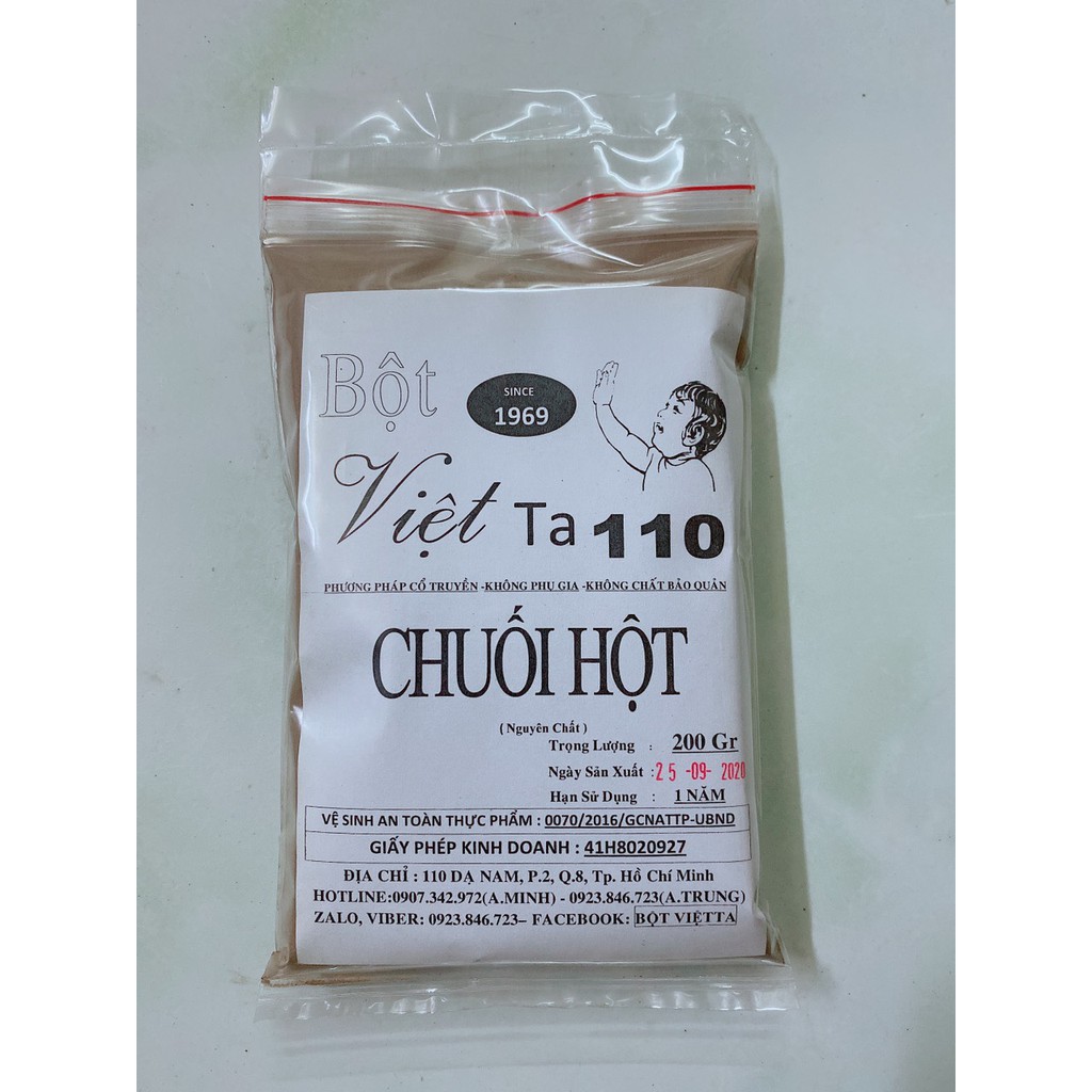 Bột chuối hột bột việt ta