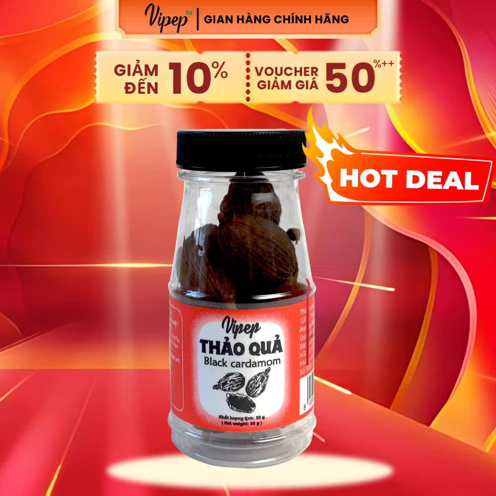 Thảo quả tự nhiên vipep hũ nhựa 35g