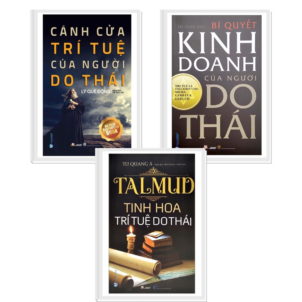 Combo 3 cuốn talmud tinh hoa trí tuệ + cánh cửa trí tuệ + bí quyết kinh doanh của người do thái