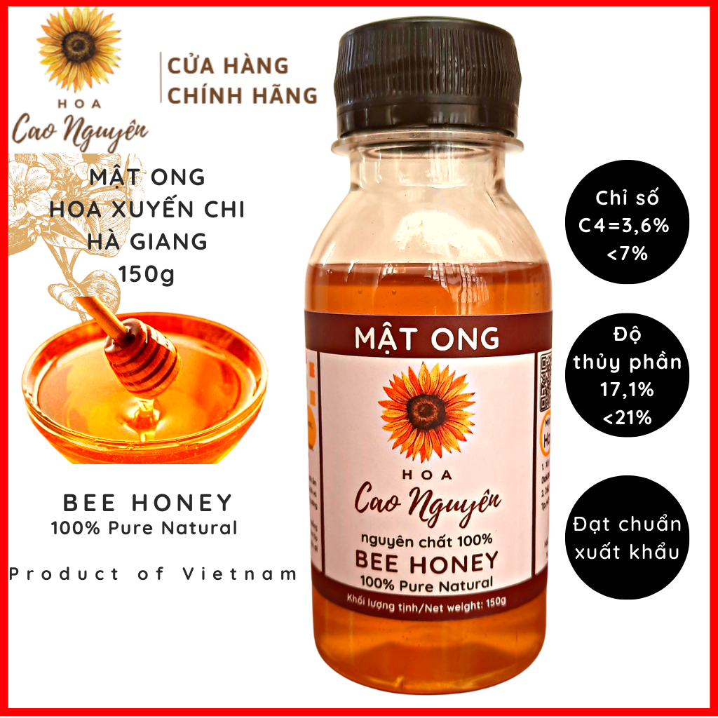 Mật ong rừng hoa xuyến chi HOA CAO NGUYÊN-Mật ong nguyên chất