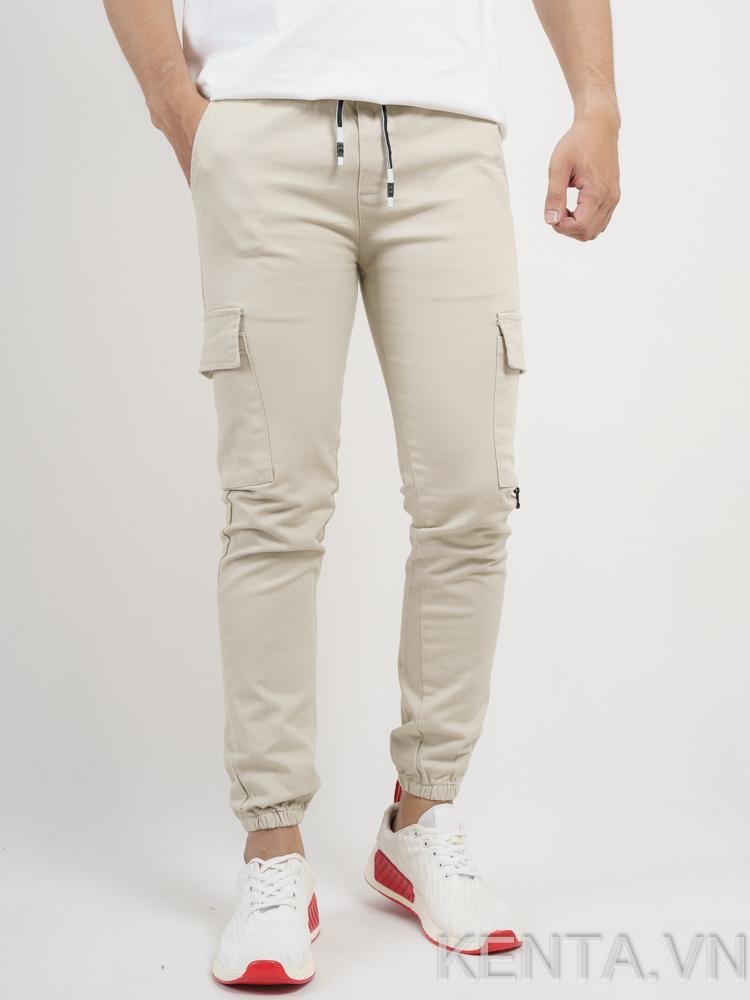 [HCM]Quần Jogger Kaki Nữ Túi Hộp Ống Bo Hàn Quốc Cá Tính Olwen EVA QD 10023