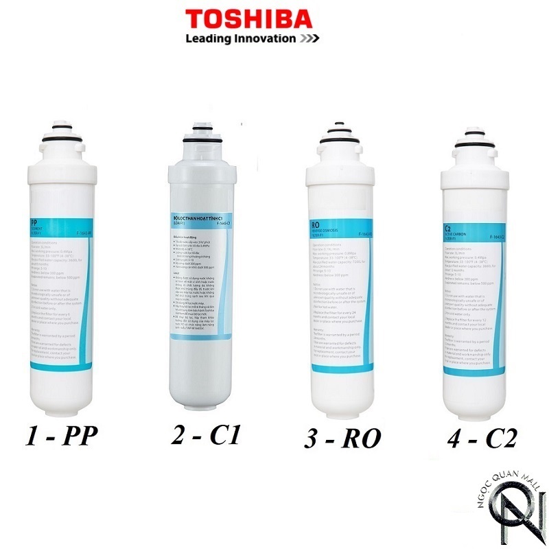 Bộ lõi lọc máy lọc nước nóng lạnh RO Toshiba TWP-W1643SV(W)