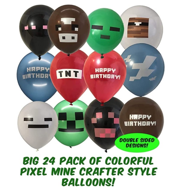 [HCM]6 Bóng bay Minecraft trang trí sinh nhật party dễ thương