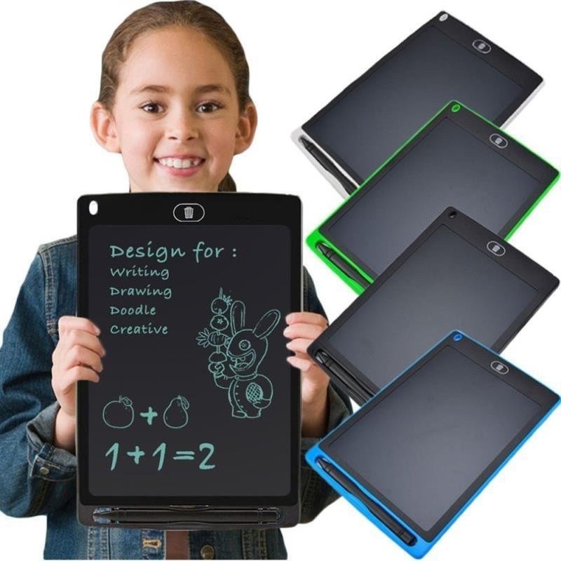 Bảng viết thông minh LCD đa sắc tự xóa 8.5 inch 10 inch 12inch cho bé tập