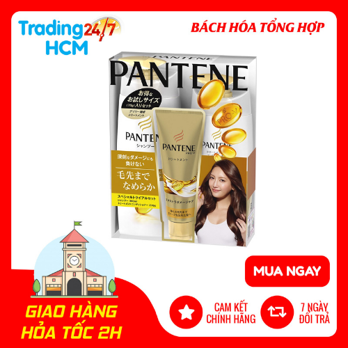 Set 3 DẦU GỘI , XẢ Dành Tóc Hư Tổn Pantene nội địa Nhật Bản