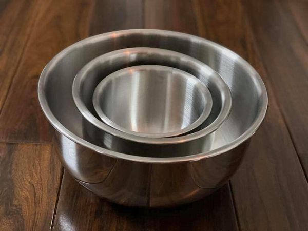 Combo thau thố trộn inox - tô trộn inox 304 - bộ 3 thố inox fivestar , chất liệu inox chống gỉ chống ăn mòn có thể đun từ