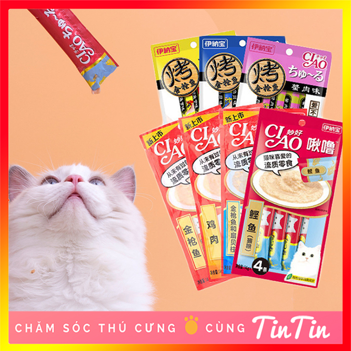 Súp Thưởng CIAO Cho Mèo Giá Rẻ Gói 4 Thanh 14g