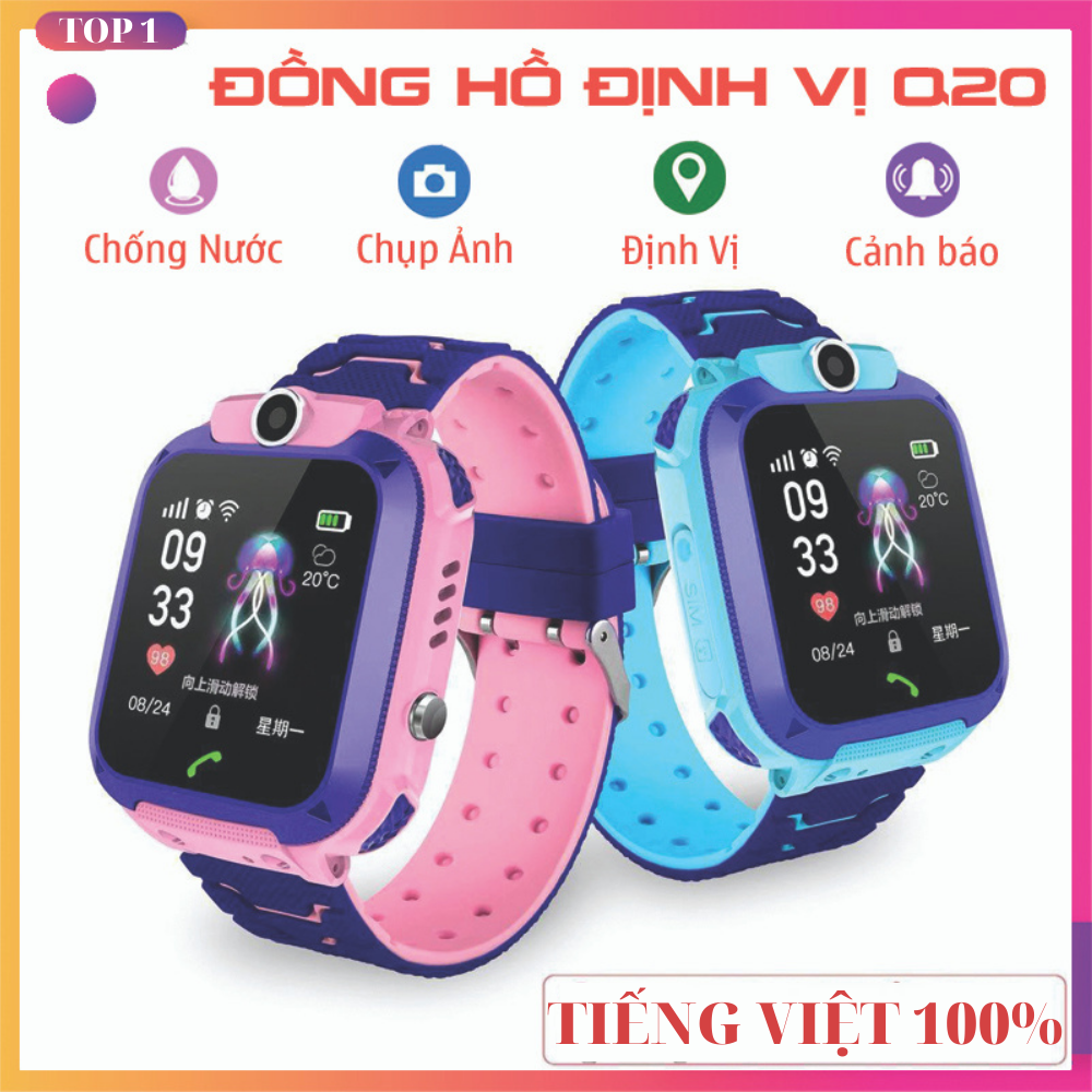 Đồng Hồ Thông Minh Trẻ Em - Tiếng Việt 100%, Chống Nước, Định Vị Trẻ Em, Camera, Nhắn Tin Nghe Gọi Trực Tiếp Từ Đồng Hồ