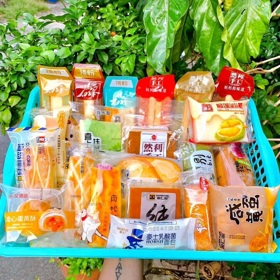 Thùng 2kg bánh Mix vị Đài loan siêu ngon