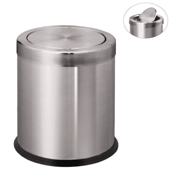 [HCM]THÙNG RÁC INOX NẮP LẬT (25 x cao 30 cm)