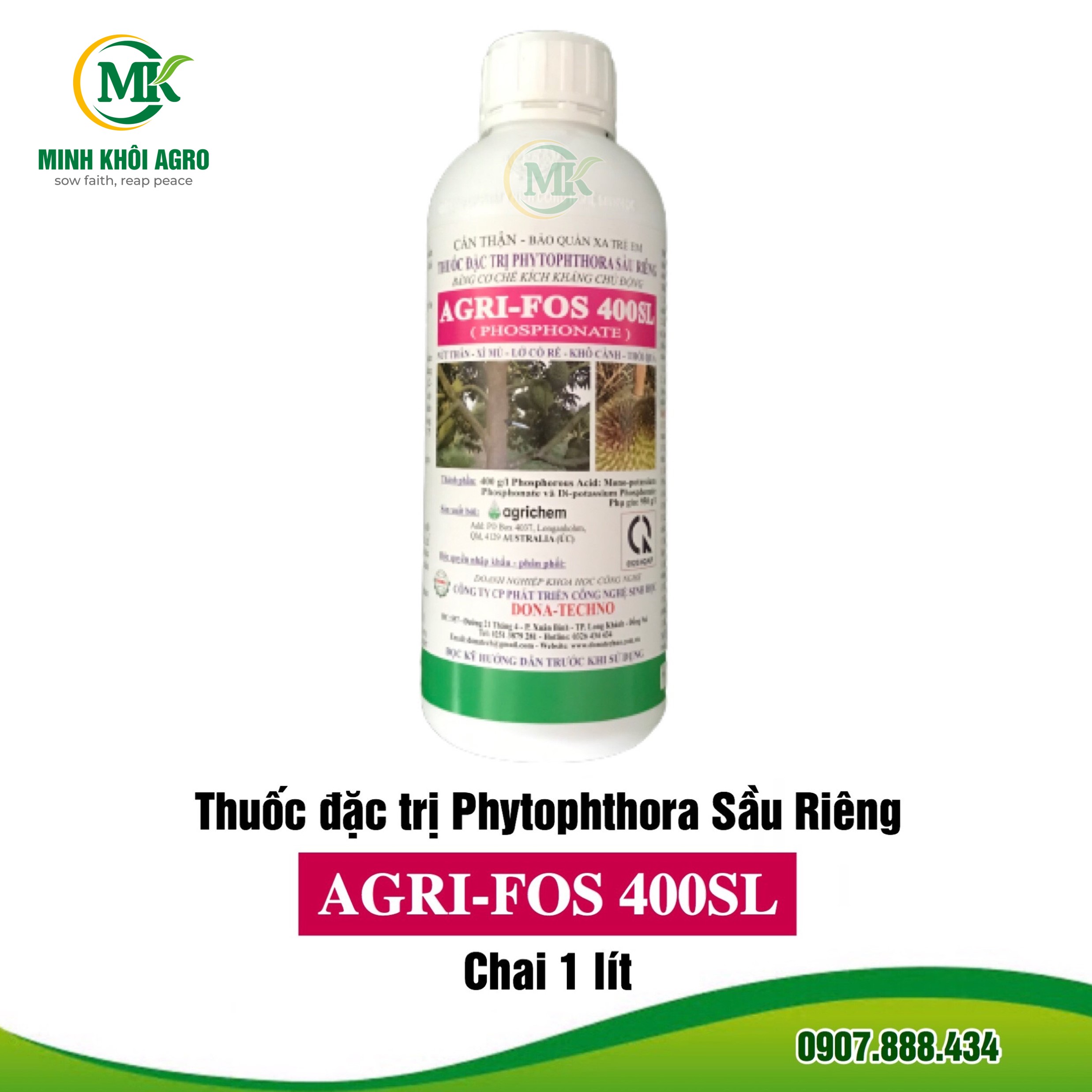 Thuốc trừ bệnh agri-fos 400 | hàng chính hãng dona techno