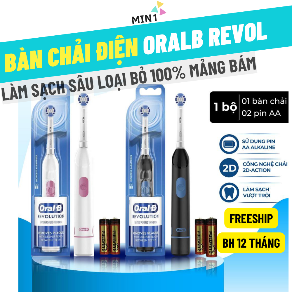 Bàn chải điện chạy pin OralB Pro-Health Clinical cao cấp - Tặng Kèm Pin