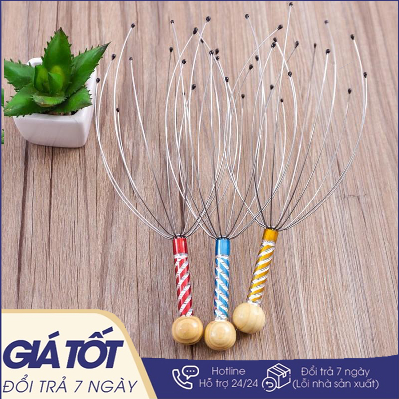 Cây Massage Đầu Bạch Tuộc Thư Giãn Head Massager - Dụng cụ mát xa- dụng cụ massage -  Cây massage đầu giúp thư giãn giảm stress