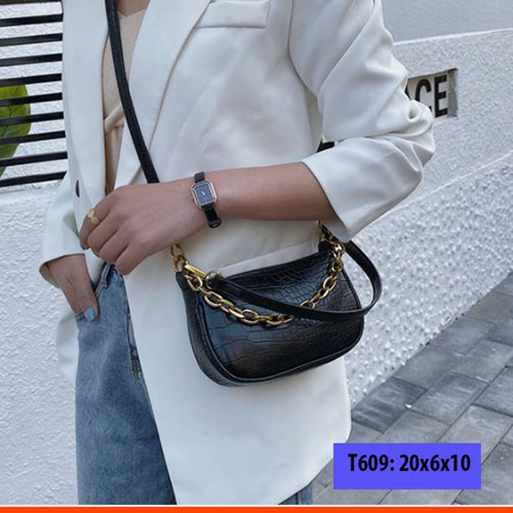 Túi đeo chéo nữ LISA, túi da nữ, túi nữ sang trọng dự tiệc đi chơi dạo phố thời trang