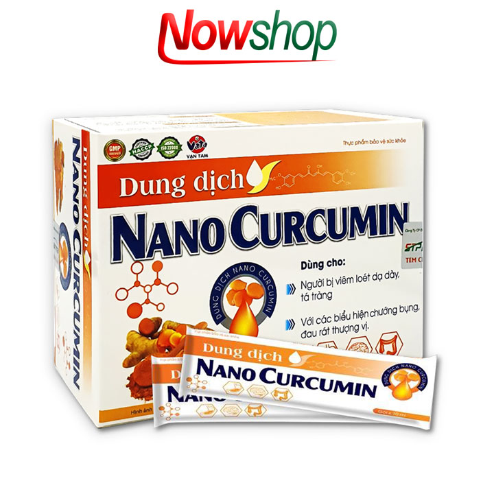 Tinh chất nghệ giảm acid dịch vị hết trào ngược ợ chua và ngăn ngừa viêm loét dạ dày tá tràng nano curcumin vạn tam