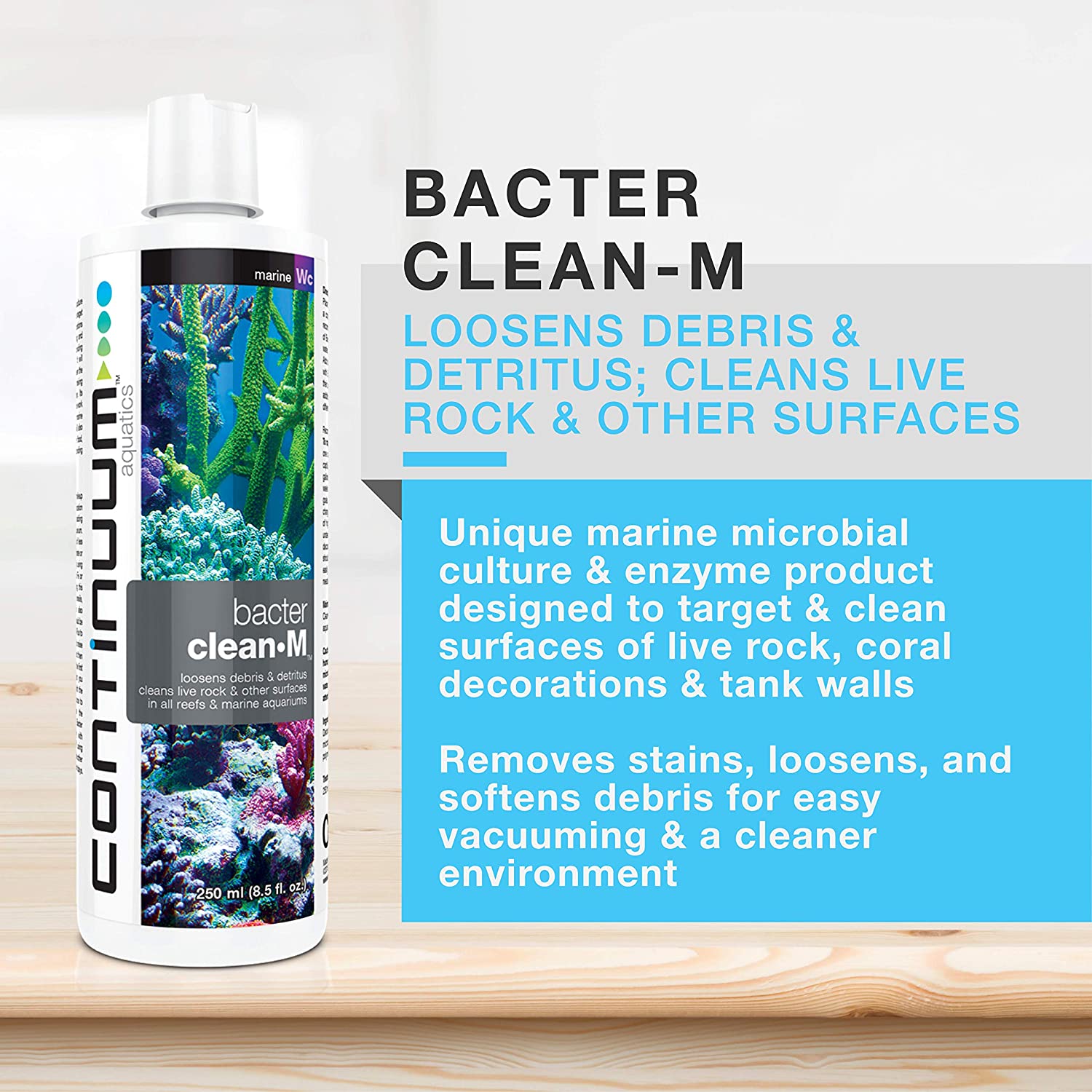 Bacter Clean M làm sạch và chống rêu tảo cho bể cá cảnh biển Continuum