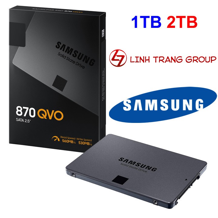 [Trả góp 0%]Ổ cứng SSD 2.5 inch SATA Samsung 870 QVO 1TB 2TB - bảo hành 3 năm - SD66 SD103
