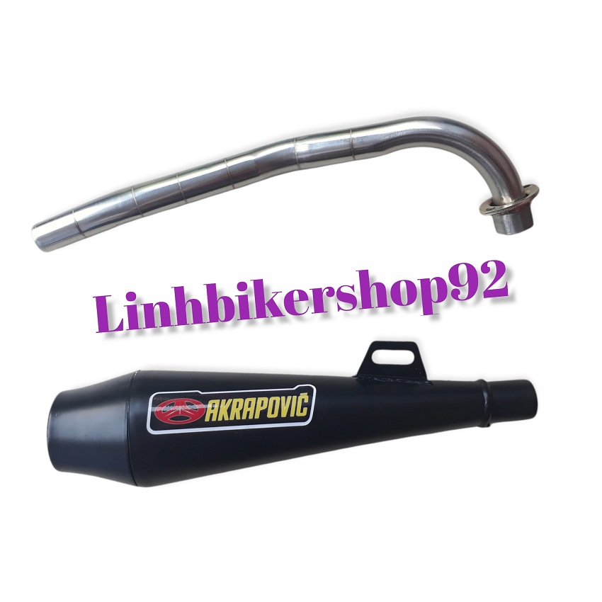 Pô chày AKRAPOVIC độ cafe racer pô xe máy độ nhiều loại xe phù hợp độ xe classic lên dáng cafe racer