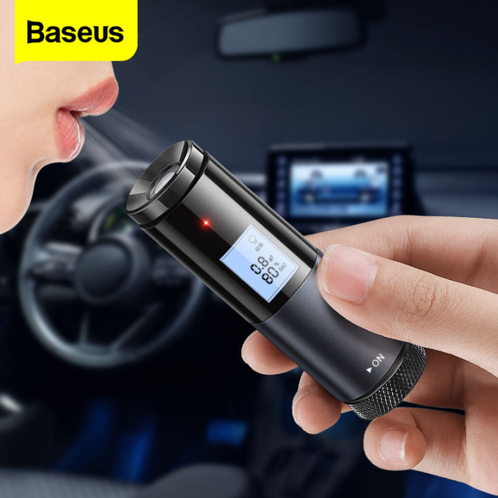 Baseus Máy đo nồng độ cồn màn hình LED cổng USB kích thước nhỏ gọn tiện