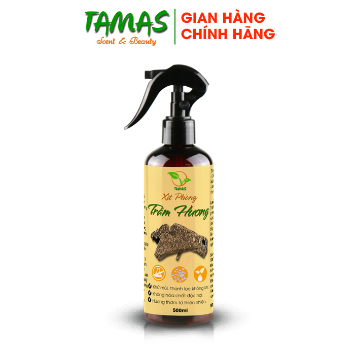 Xịt thơm phòng hương Tầm Hương TAMAS, chai 500ml, hương thơm quyến rũ, thơm dai như nước hoa, thư giãn tinh thần,...