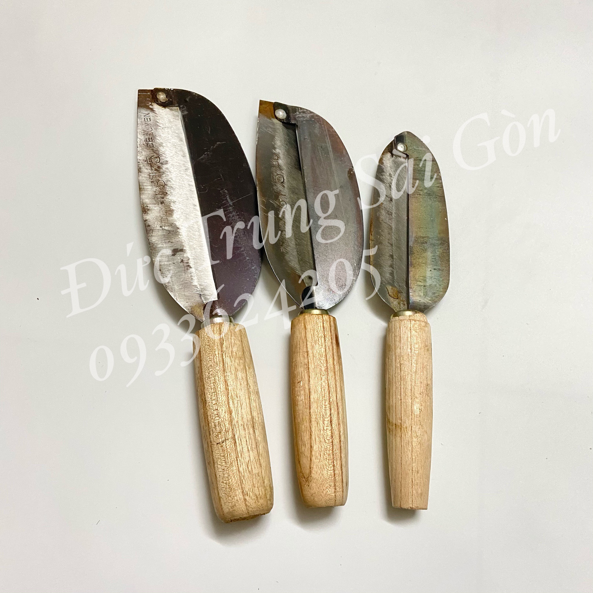 Combo 3 dao bào hoa chuối, măng, củ,...3 size lớn trung nhỏ