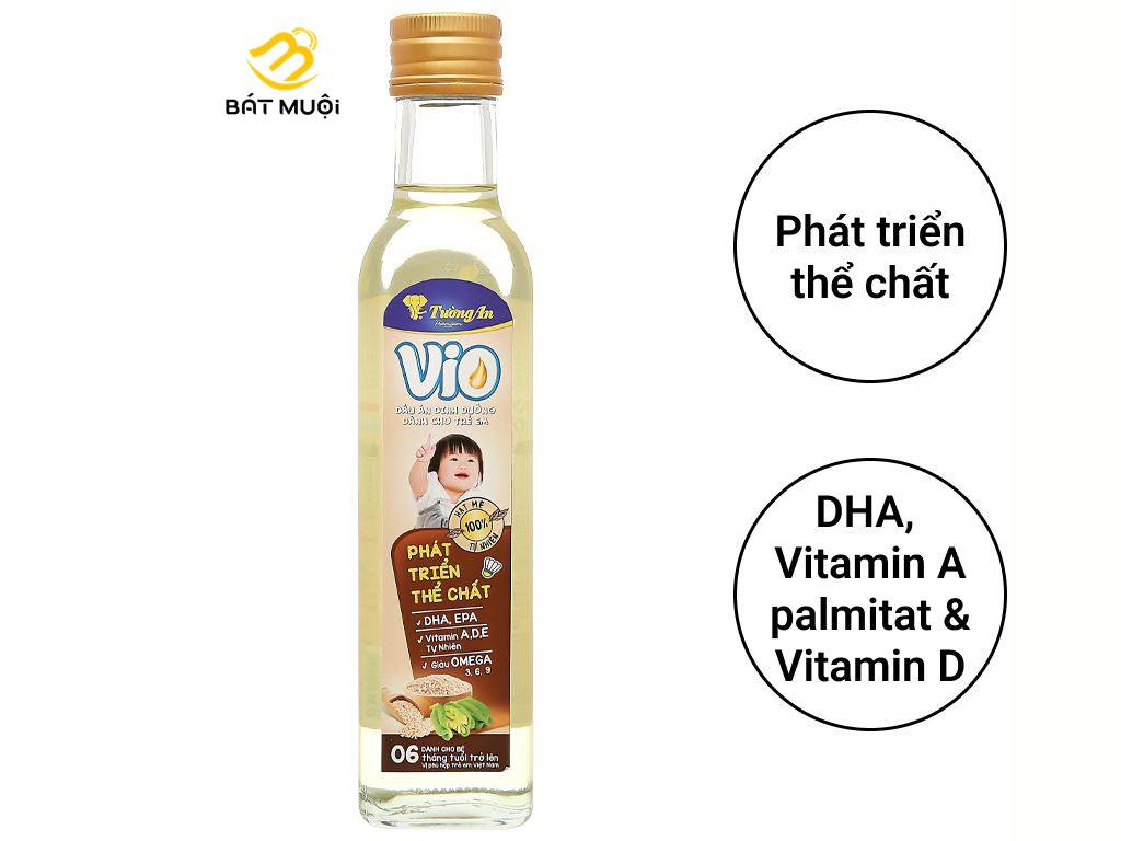 Dầu mè dinh dưỡng cho bé tường an vio chai 250ml - bat muoi
