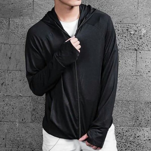 Áo Chống Nắng Nam Vải Thun Lạnh Thông Hơi Thoáng Khí Có Mũ Trùm - Áo Khoác Chống Nắng Chất Vải Kim Cương Chống Tia UV (Nhiều Màu) - DK