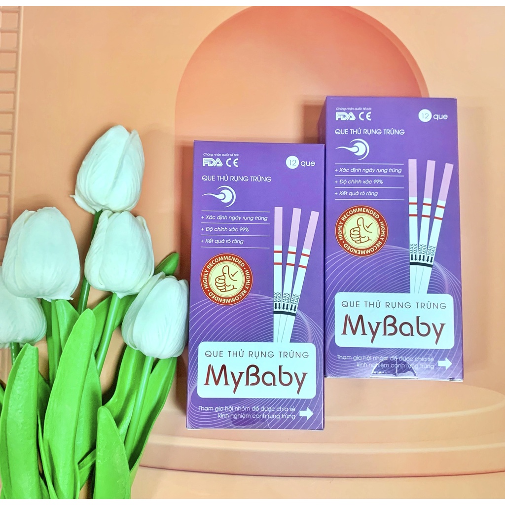 Hộp 12 que thử rụng trứng mybaby giá rẻ - chất lượng - chính hãng