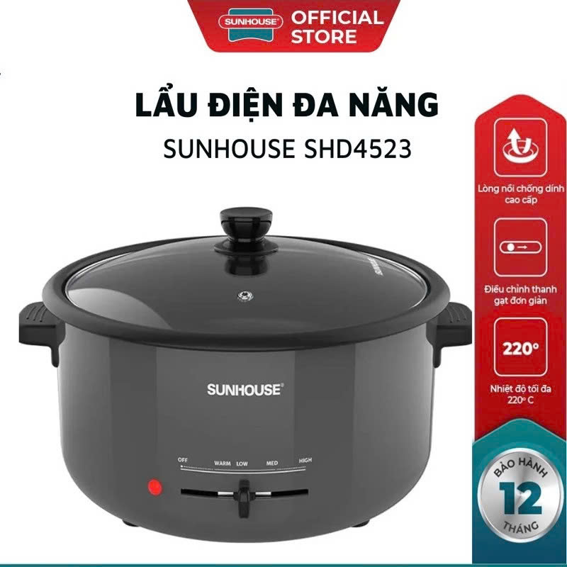 Lẩu điện 3.5L Sunhouse SHD4523