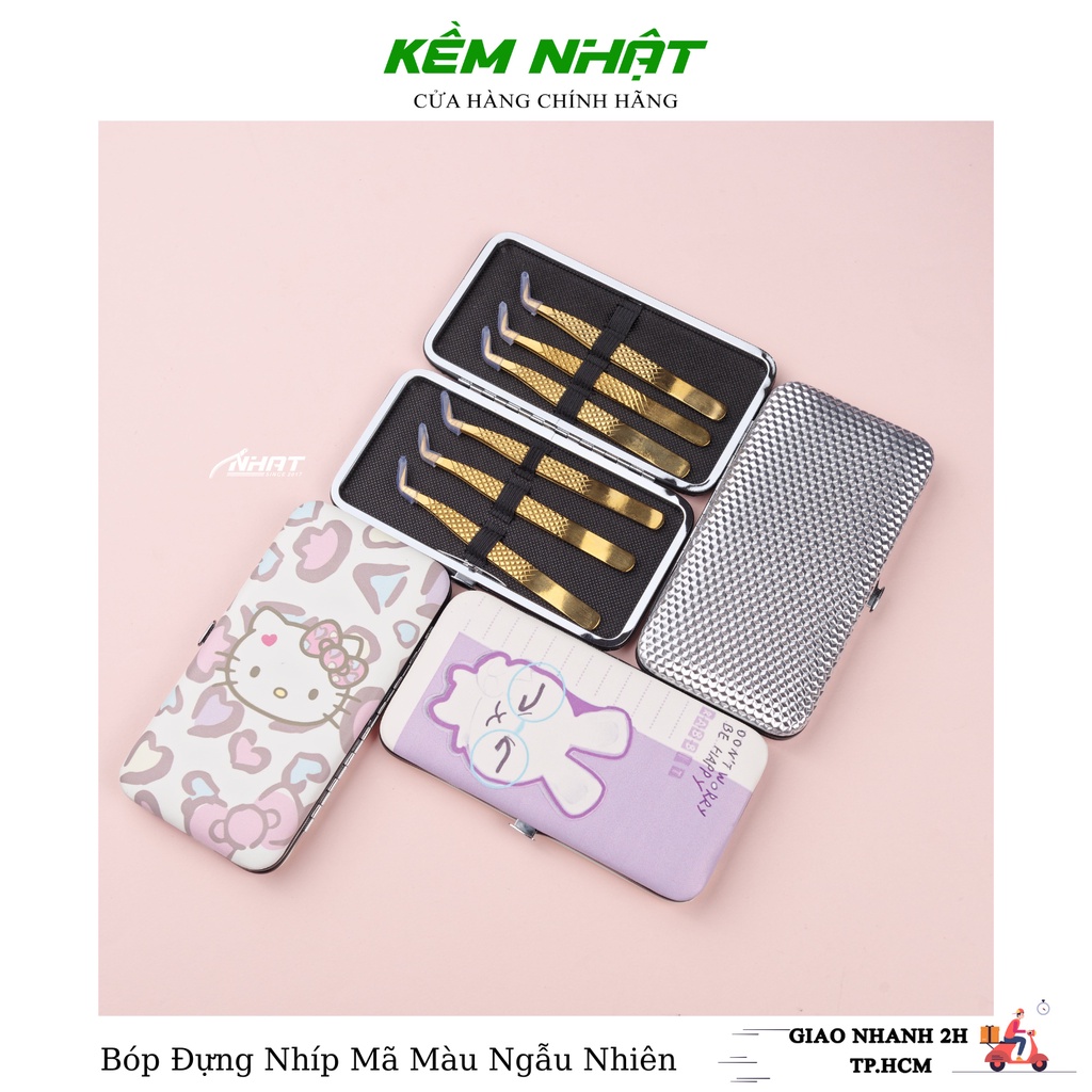 Bóp đựng nhíp nối mi - dụng cụ nối mi