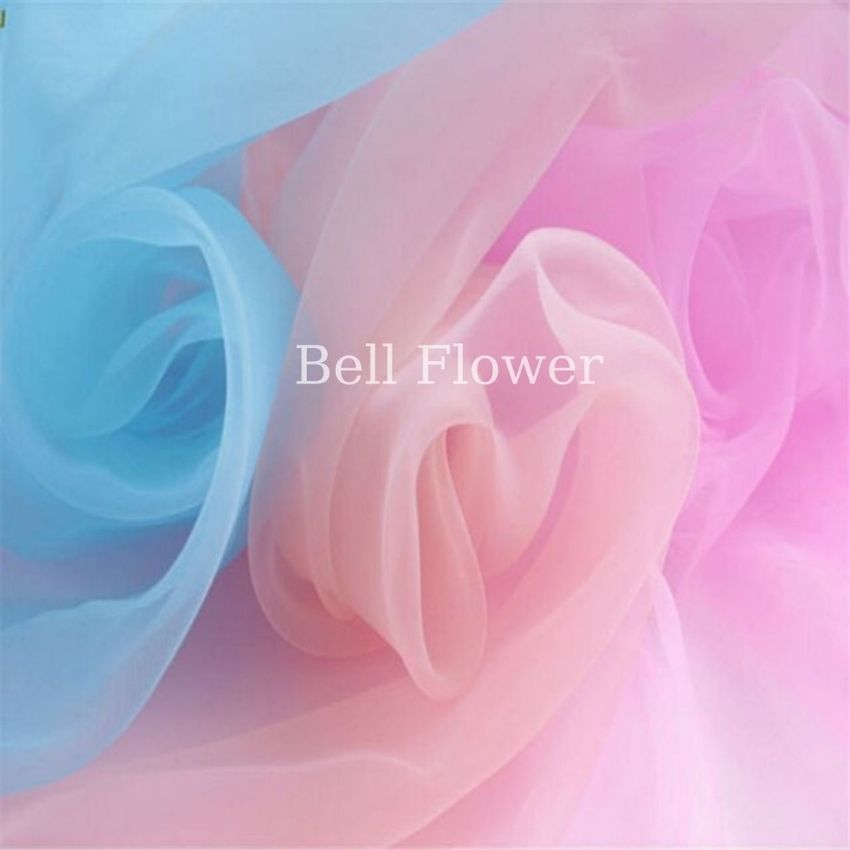 Vải Voan Kính Mềm Phồng Đẹp Khổ Rộng 1,5m, Trơn Nhiều Màu Đen, Trắng, Ghi, Hồng Cam, Dùng Để Làm Bó Hoa, May Váy, Trang Trí Bellflower