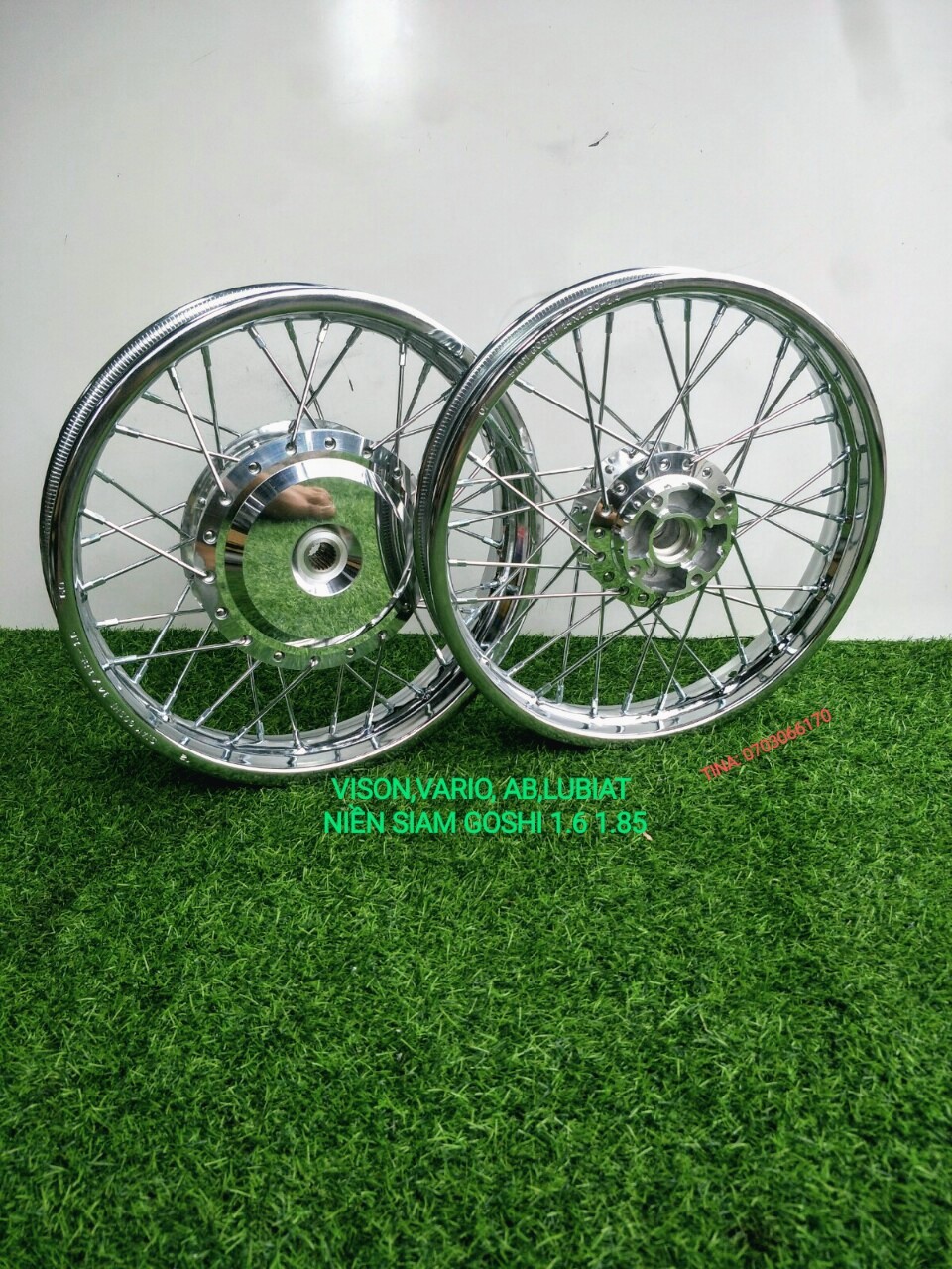 [HCM]BÁNH CĂM  VISON VARIO CLICK AB  LUBIAT  NIỀN SẮT SAM GOSHI 1.6 .1.85 .14 CĂM ĐÙM MẠ CROM 1.6 1.85