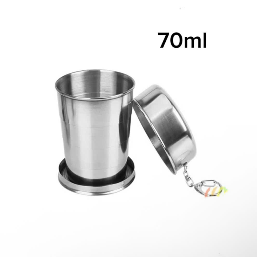 Ly cốc inox xếp gọn bỏ túi du lịch dã ngoại - MUÔN PHƯƠNG SHOP - 3