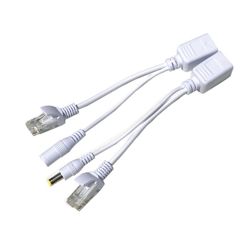Bộ cáp chuyển đổi poe cho camera ip - balun jac nguồn poe cho cam