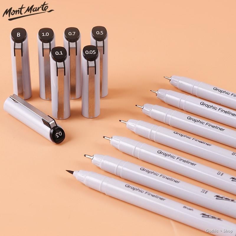 Bộ 7 cây bút line mont marte - mm-line-set7