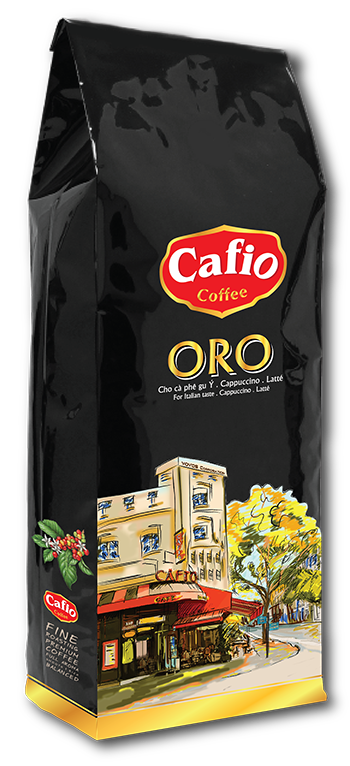 Cà phê rang xay cafio - oro