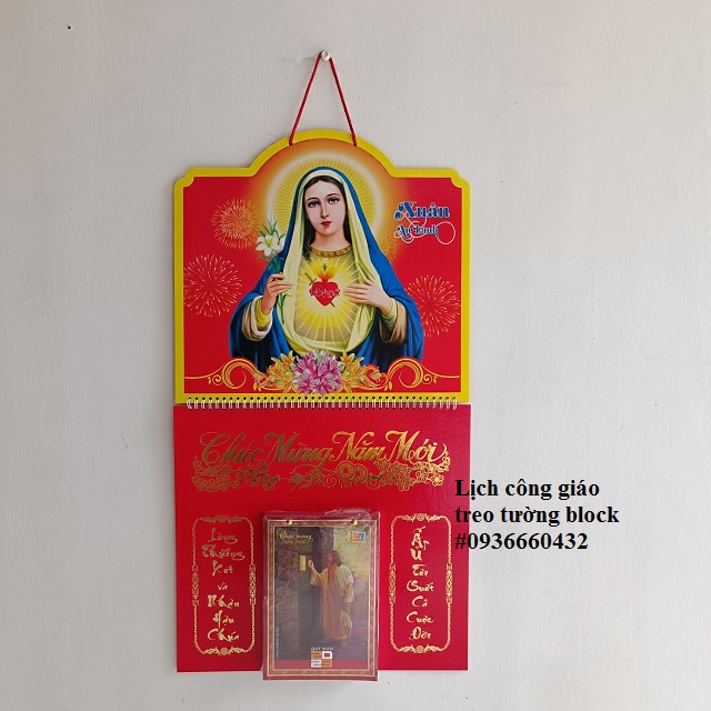 Lịch công giáo treo tường block, lịch tờ theo ngày – quà tặng công giáo